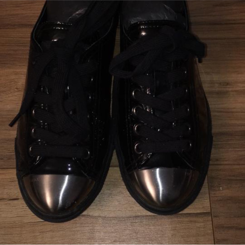 Prada Patent Leather metal toe sneakers - Picture 8 of 9